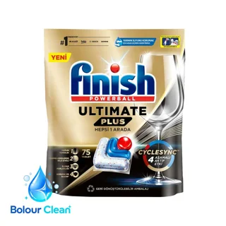 قرص ماشین ظرفشویی فینیش مدل Ultimate Plus Hepsi 1 Arada بسته ۷۵ عددی
